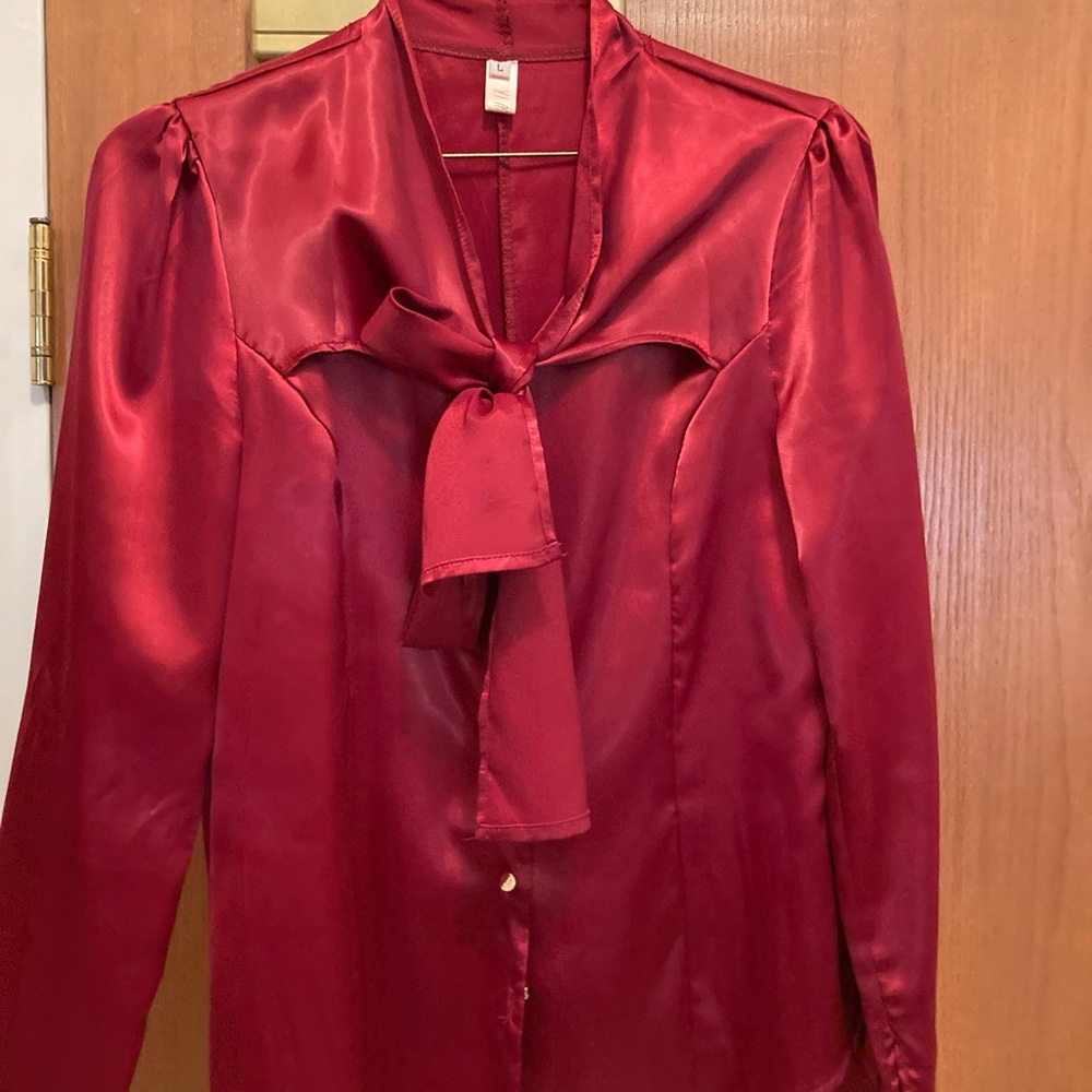 Burgundy blouse